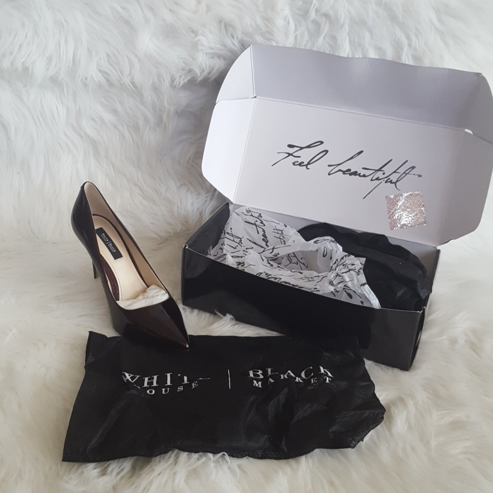 WHBM Olvia Dark Burgundy Pumps